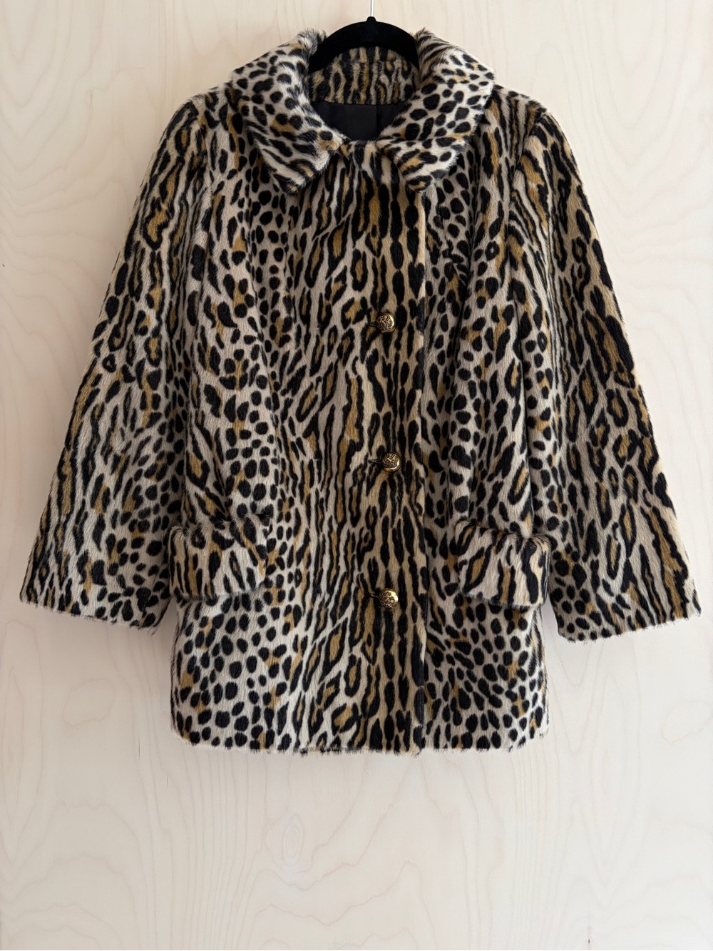 Premium Vintage Leopard Print Coat